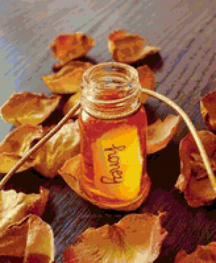 Мед - осень, мед, листья - предпросмотр