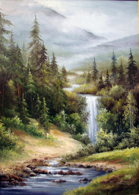 водопад - пейзаж - оригинал