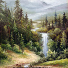 Схема вышивки «водопад»