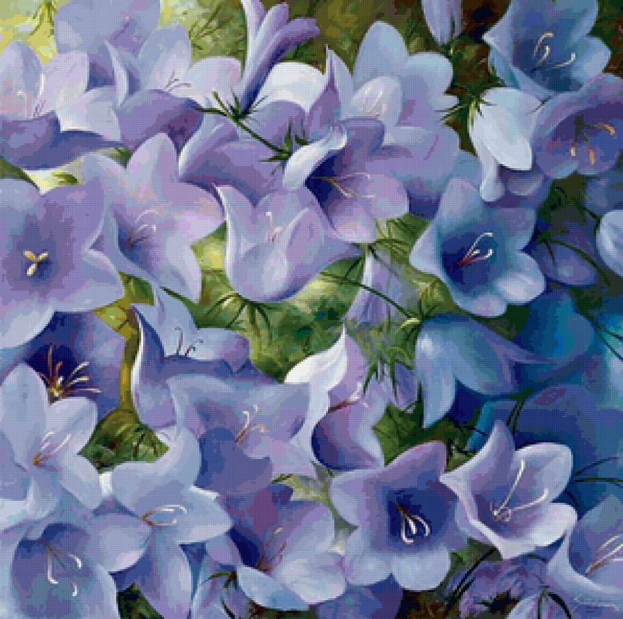 Серия "Букет" - букет, цветы, колокольчики - предпросмотр