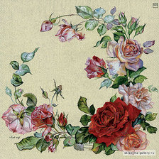 Схема вышивки «Подушка"Цветы"»