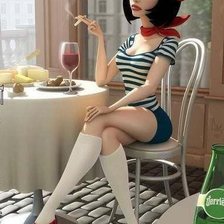 Схема вышивки «7»