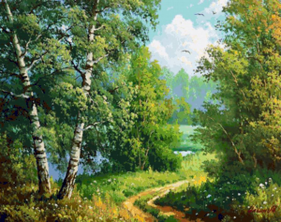 береза, роща - березовая роща - предпросмотр