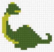 дракон примитив - дракон, 2 цвета, примитив - предпросмотр