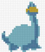 дракон примитив - примитив, 4 цвета, дракон - предпросмотр