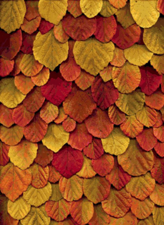 №103146 - текстура, картина, осень, подушка - предпросмотр