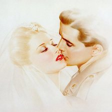 Схема вышивки «винтажный поцелуй»