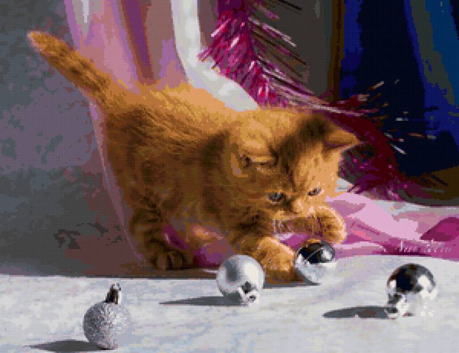 №103161 - картина, кошки, животные - предпросмотр