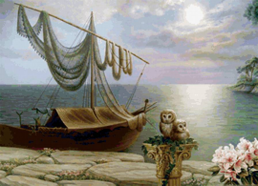 Берег моря - живопись, илиева мария - предпросмотр