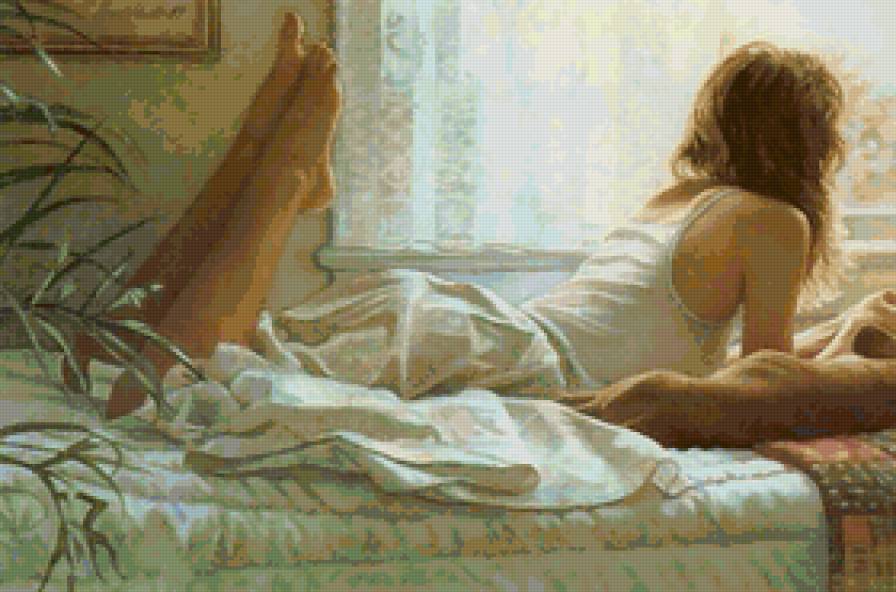 Девушка акварели Стива Хенкса - девушка - предпросмотр