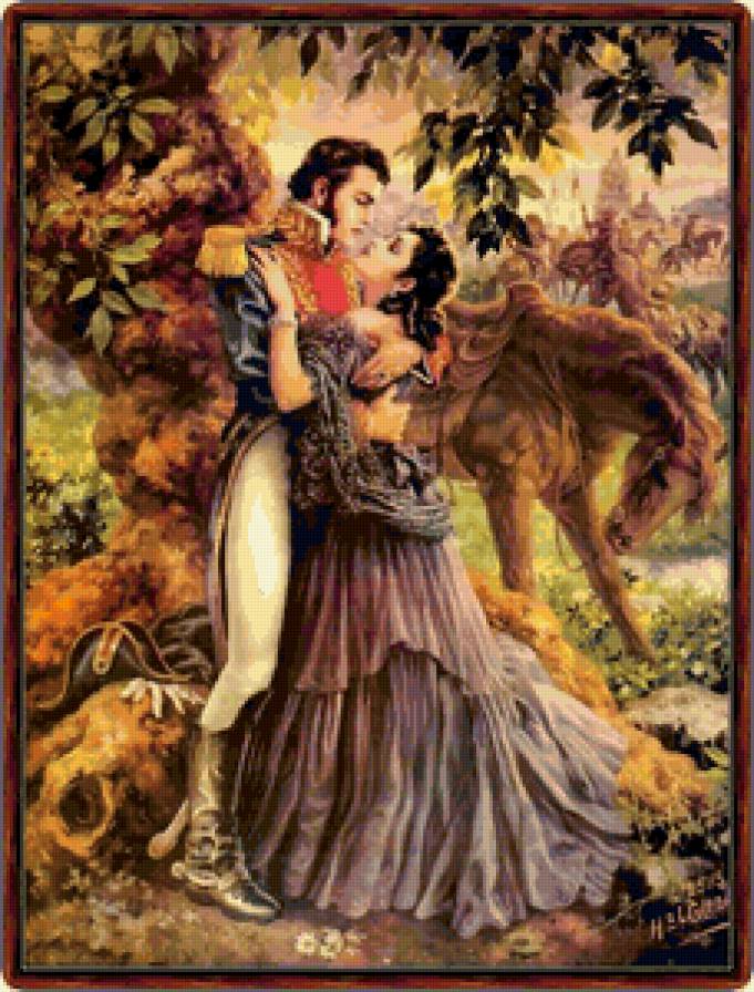 Художник Jesus Helguera 2 - пара, картина - предпросмотр