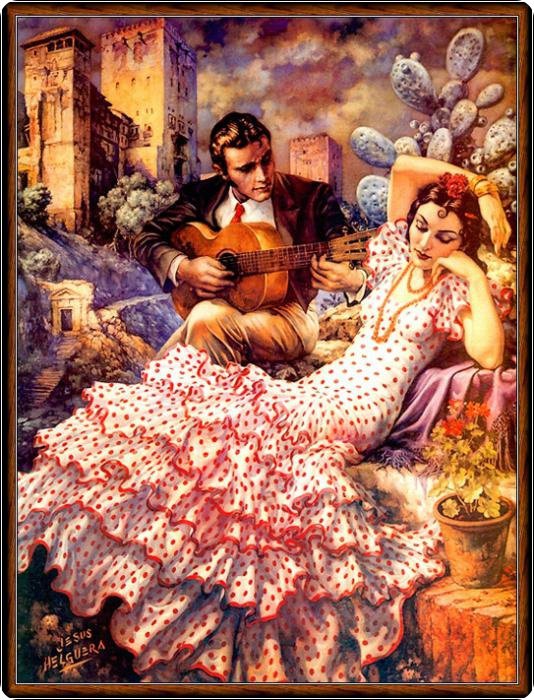 Художник Jesus Helguera 9 - пара, картина - оригинал