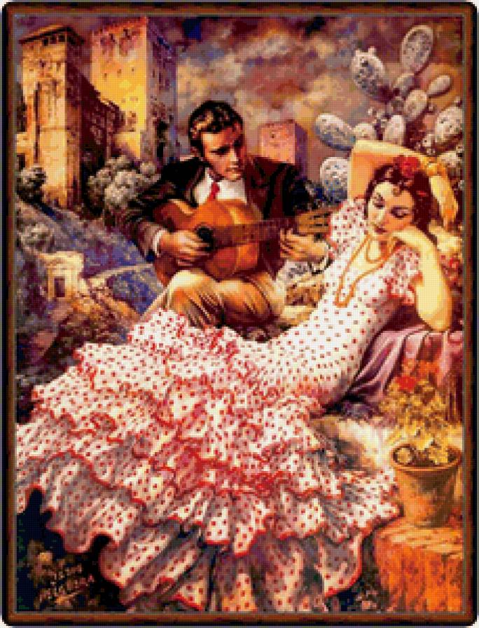 Художник Jesus Helguera 9 - пара, картина - предпросмотр