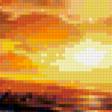Предпросмотр схемы вышивки «закат на море» (№103760)