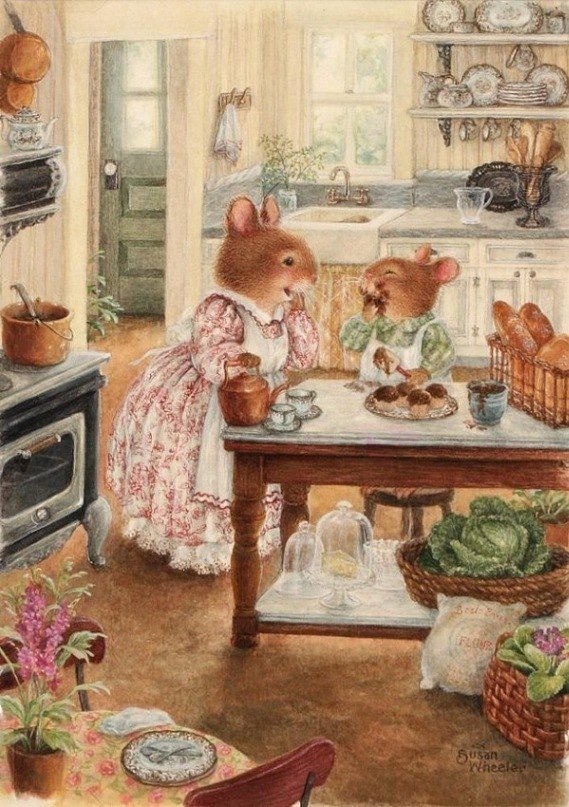 Мамина выпечка самая-самая!!! - сказка, заяц, мама, семья - оригинал