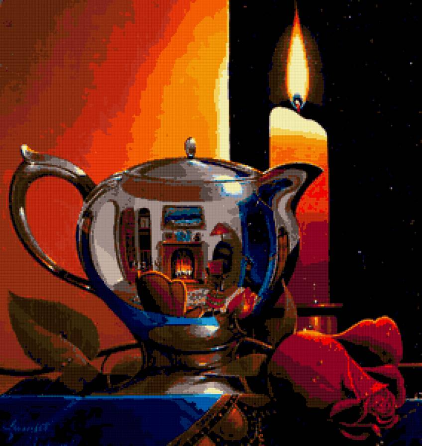 Серия "Натюрморт" - натюрморт, цветы, розы - предпросмотр