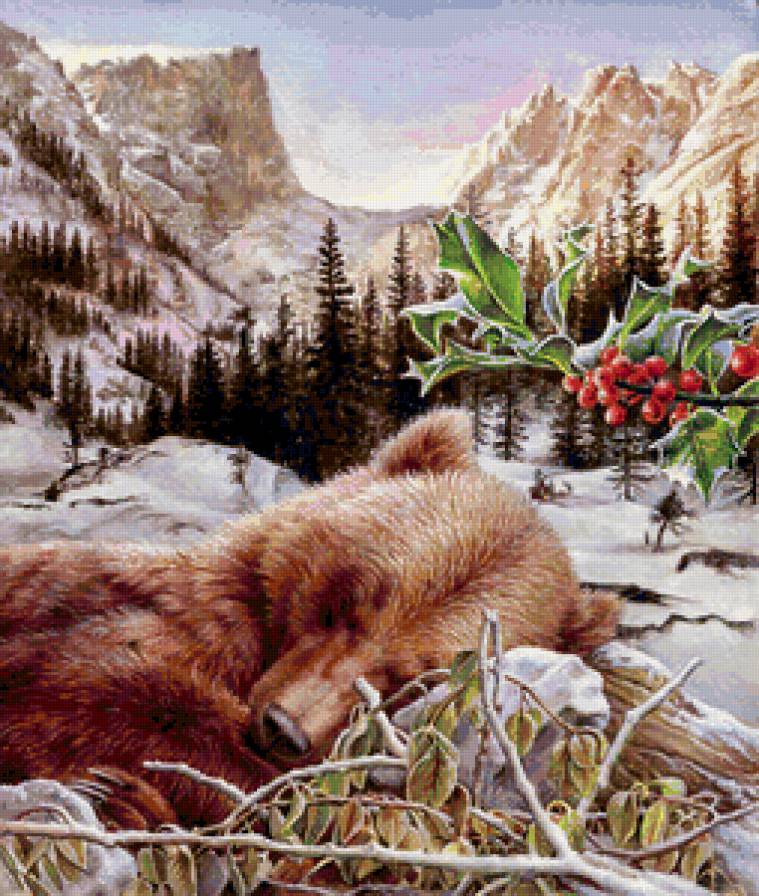 Зимний сон - илиева мария, живопись - предпросмотр