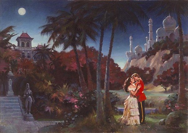 двое - картина, пара - оригинал