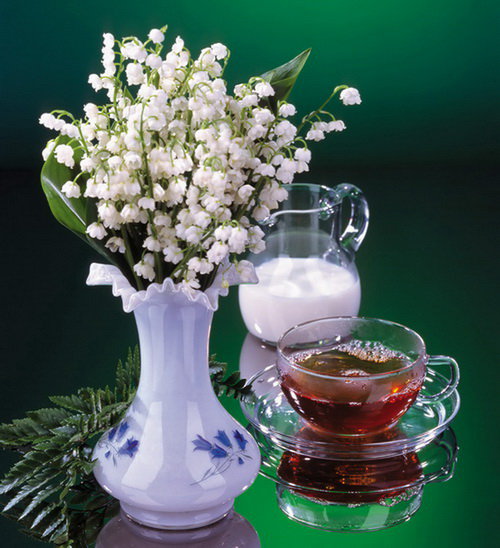 натюрморт - натюрморт, цветы, ландыши - оригинал