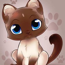 Схема вышивки «кошечка»