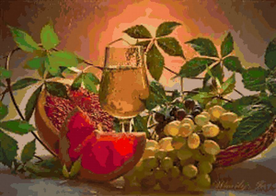 Натюрморт с фруктами - натюрморт - предпросмотр