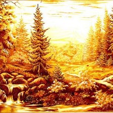 Схема вышивки «Пейзаж»