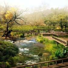 Схема вышивки «Японский мостик»