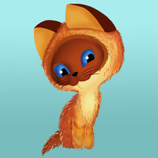 Схема вышивки «котенок Гав»