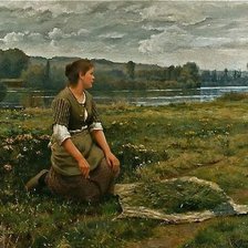 Схема вышивки «Собирательница»