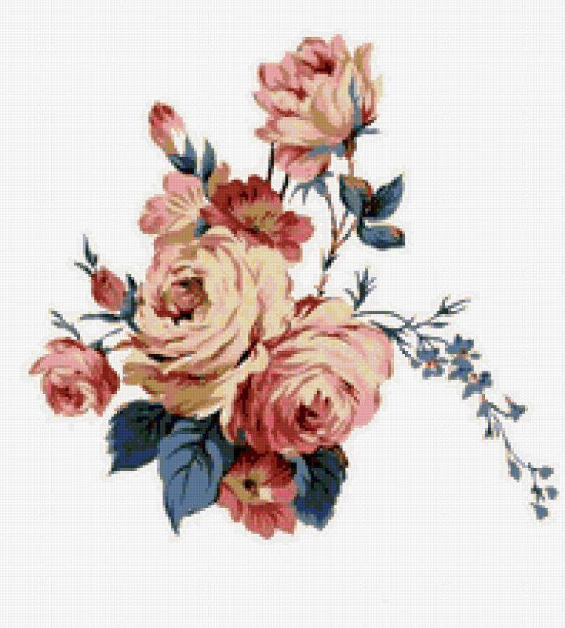 розы - розы, винтаж, цветы - предпросмотр