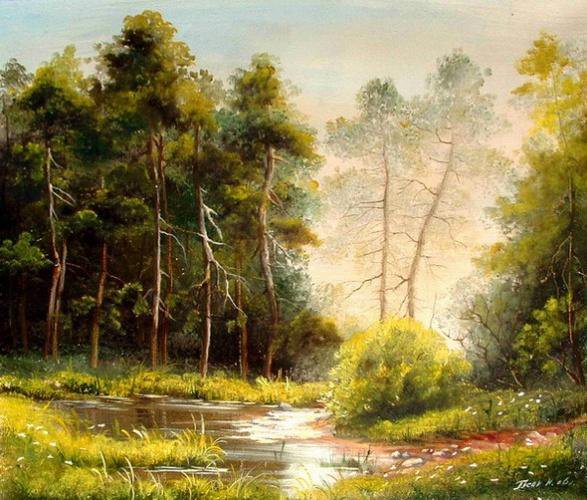 летний день - лес, лето - оригинал