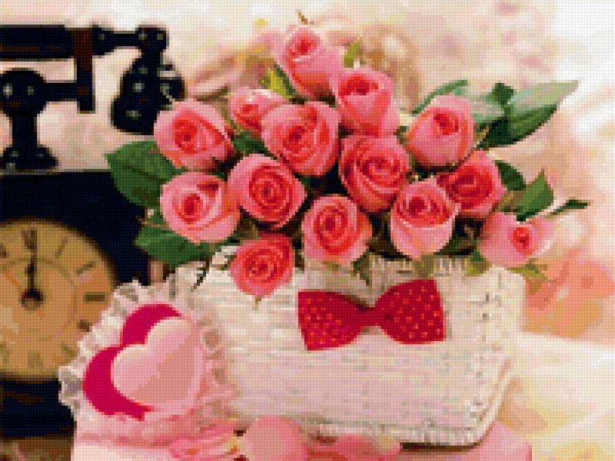 Букет роз - цветы, картина - предпросмотр