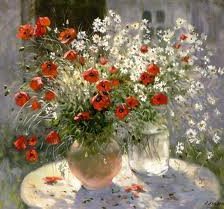 Схема вышивки «маки»