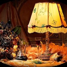 Схема вышивки «Натюрморт с лампой»