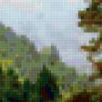 Предпросмотр схемы вышивки «Пейзаж лес» (№105867)