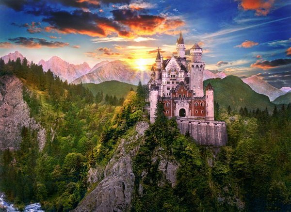 Замок - пейзаж, природа - оригинал