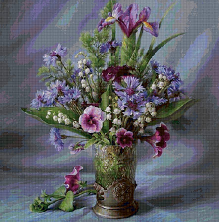 Букетик - илиева мария, живопись - предпросмотр