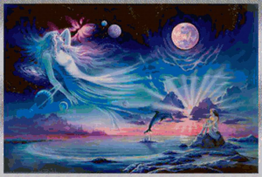 фентези - картина, фентези, женщина - предпросмотр