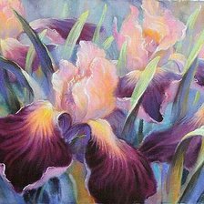 Схема вышивки «ирис»