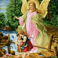 Оригинал схемы вышивки «ангел хранитель» (№106627)