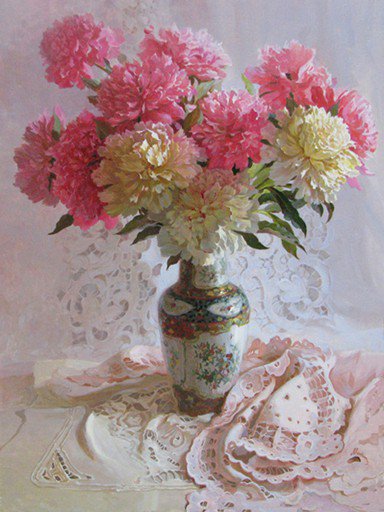 Серия "Букет" - цветы, букет, пионы - оригинал