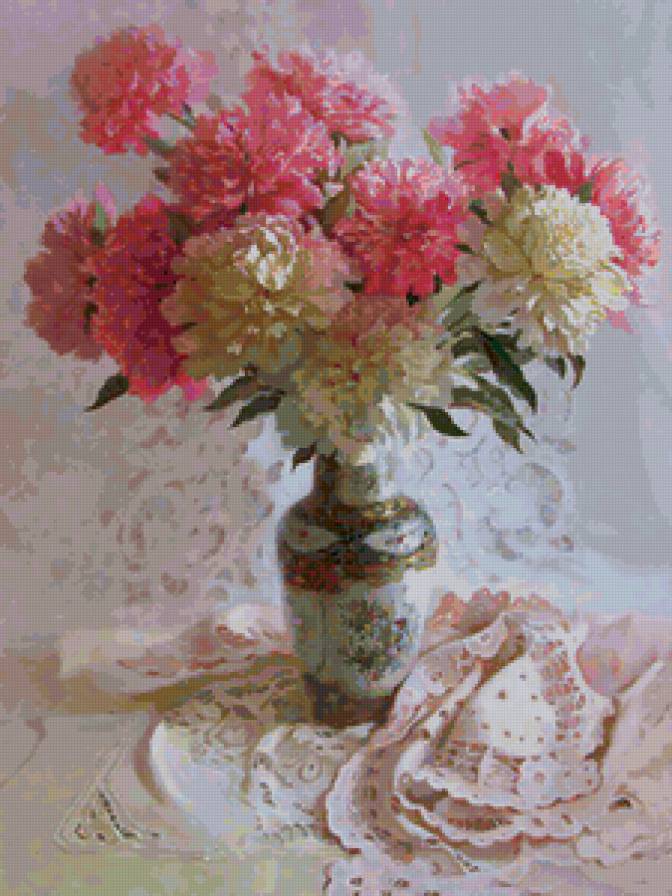 Серия "Букет" - букет, пионы, цветы - предпросмотр