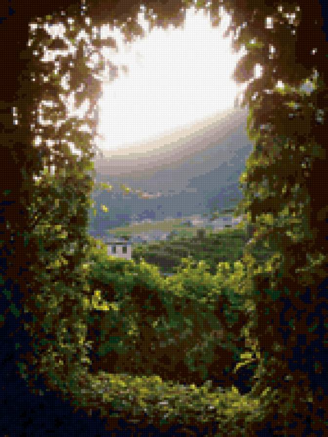 Italian window - италия, пейзаж - предпросмотр