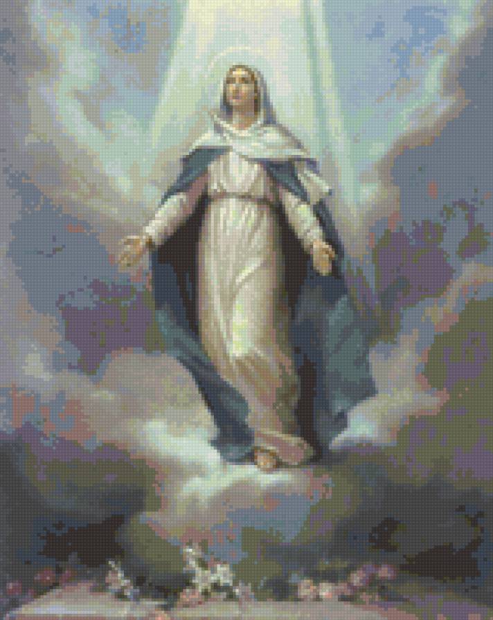 Пречистая дева - икона, божество, дева, ангел - предпросмотр