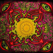 Оригинал схемы вышивки «LSD-25 Психоделика. На подушку.» (№107306)