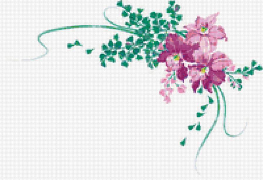 цветочный узор - предпросмотр