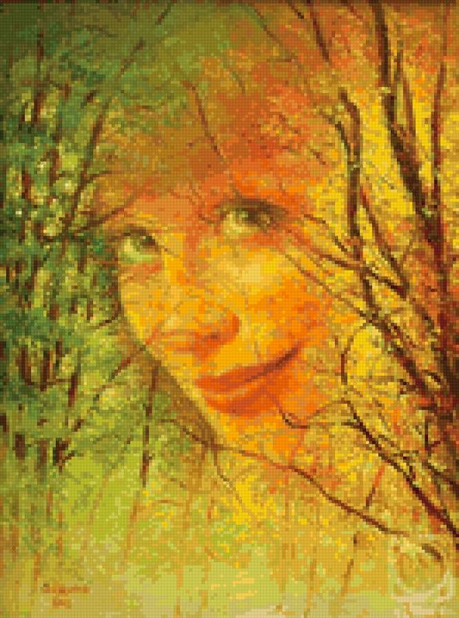 девушка осень - предпросмотр