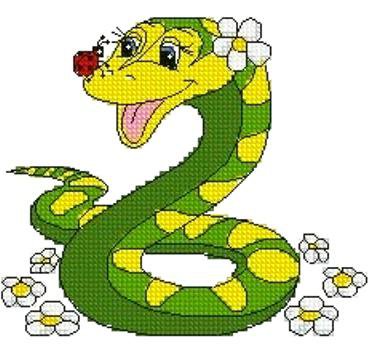 2013-год змеи - животные, открытка, змейка - оригинал
