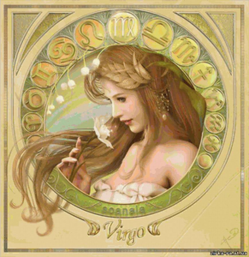 Virgo - дева, знаки зодиака - предпросмотр
