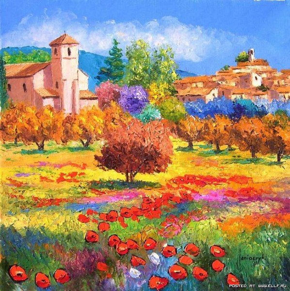 деревенский пейзаж - оригинал